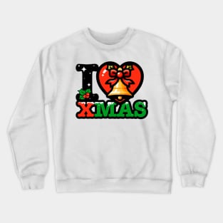 I heart ring bell xmas Crewneck Sweatshirt